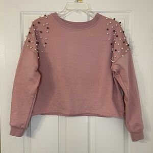 Charlotte Russe beaded sweatshirt